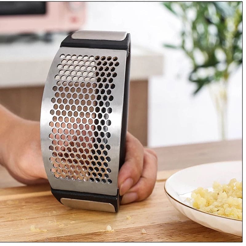 Stainless Steel Garlic Crusher, Garlic Grinder, Hand Held Garlic Press Stainless Steel Garlic Crusher, Garlic Grinder, Hand Held Garlic Press